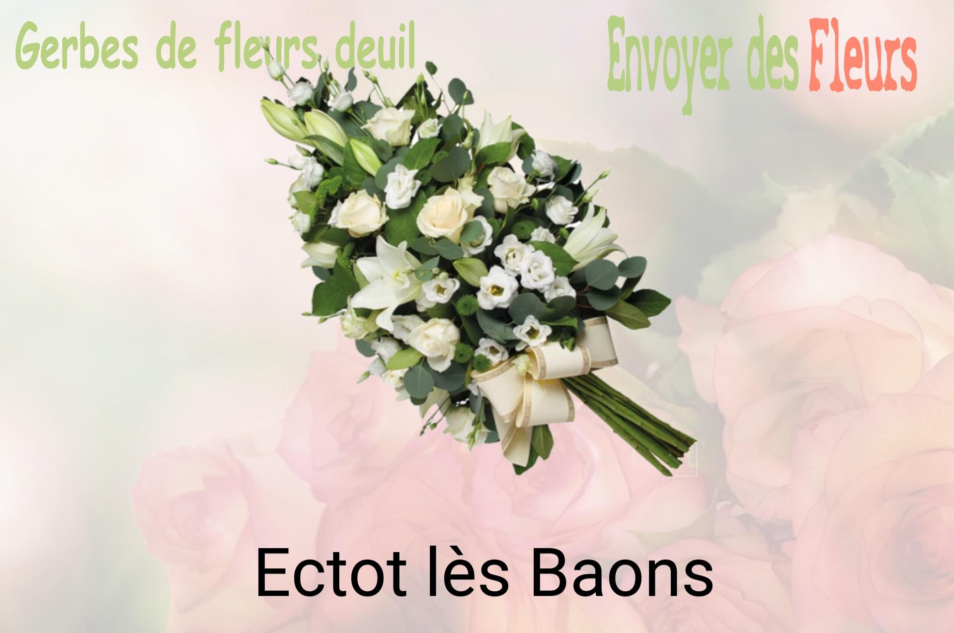 Gerbe de fleurs de deuil livrée à Ectot-lès-Baons